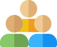 Group of three icon to represent ALICE Populations.